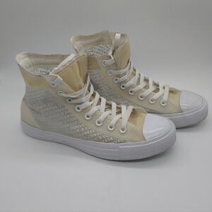 Converse Women's High-Top Sneakers - Beige and White Translucent